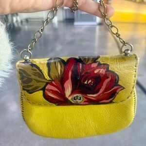Vintage Hand-Painted Shoulder Purse